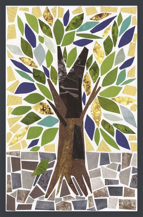 Paper Mosaic Tree Of Life Workshop Jewishboston