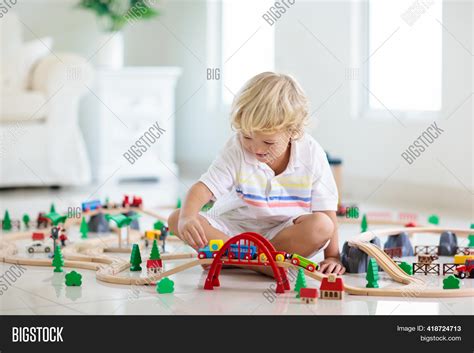 Kids Play Wooden Image And Photo Free Trial Bigstock