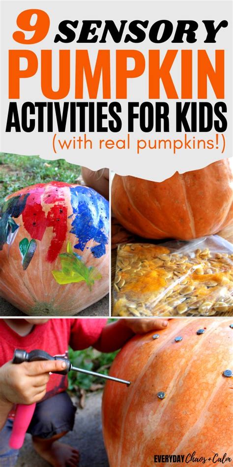 9 Pumpkin Sensory Activities For Fall Fun With Real Pumpkins