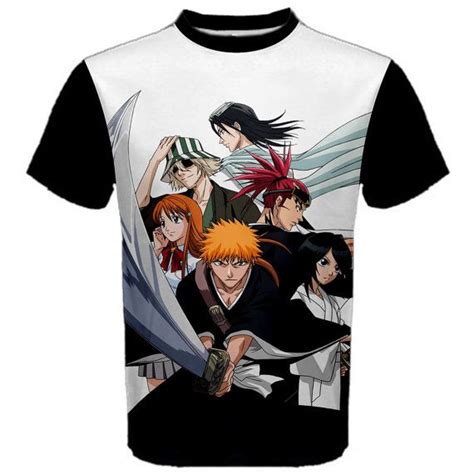 Do you like this video? Bleach, Shirt, Anime, Manga, T-Shirt, Black, White ...