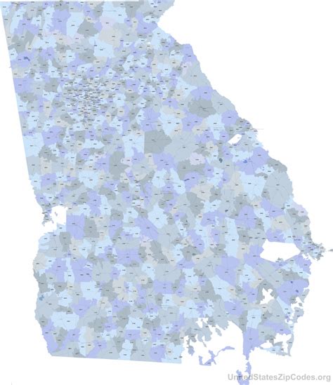 Atlanta Georgia Zip Code Map