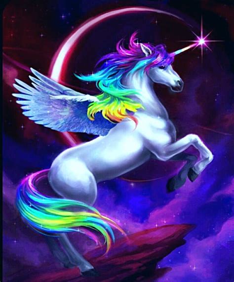 The Winged Unicorn In A Cloud Of Dreams Unicorn Pictures Unicorn