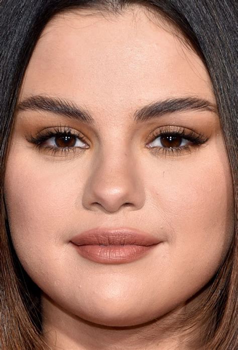 Selena Gomez Bikini Brown Brow Gel American Music Awards Bright Purple Hair Exaggerated
