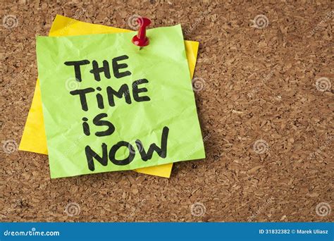 The Time Is Now Stock Photography Image 31832382