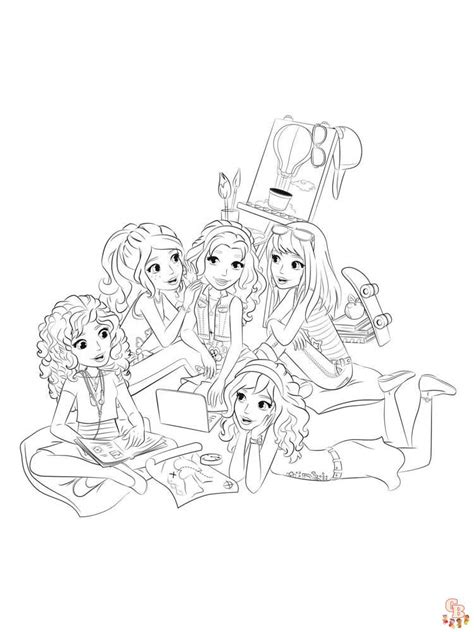 Darmowe Kolorowanki Lego Friends Do Wydrukowania Gbcoloring