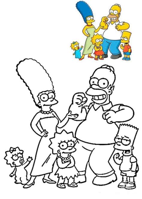 Kolorowanki Simpsonowie Darmowych Kolorowanek Do Wydruku