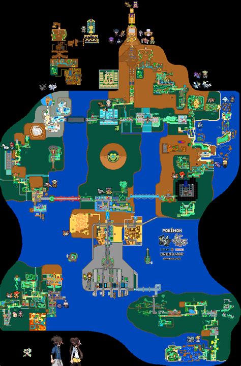 Pokemon Unova Region Maps By Euanverse On Newgrounds