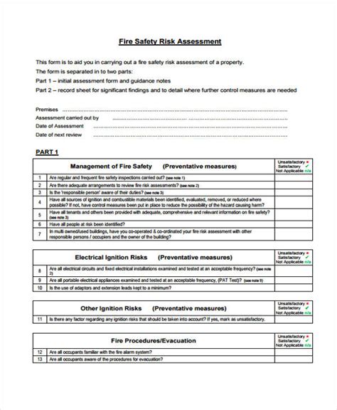 Free Fire Risk Assessment Templates Pdf Safetyculture Vrogue Co