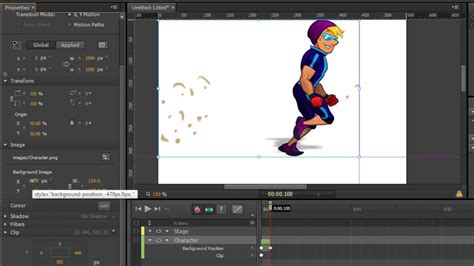 Create Animations In Adobe Edge Animate Cc Using Sprite Sheets