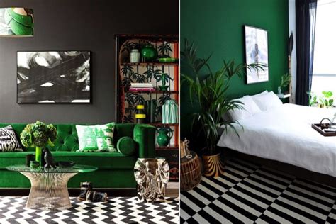 Enjoy free shipping on most stuff, even big stuff. Dark Green: The Interior Trend You Need Right Now & How to Style It | Dark green living room ...