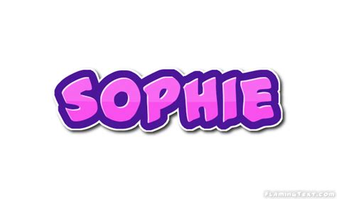 Sophie Logo Herramienta De Diseño De Nombres Gratis De Flaming Text