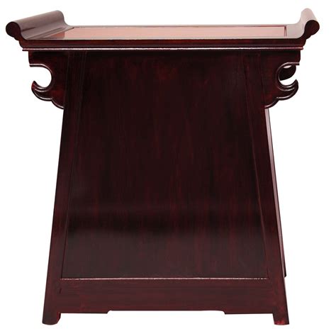 Oriental Furniture Rosewood Altar Cabinet Two Tone Ebay