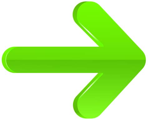 Arrow Right Green Png Transparent Clip Art Image