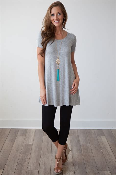 Grey Leggings Outfit Summer Dresses For Women