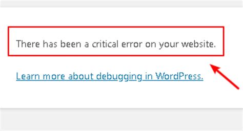 How To Fix The Wordpress Critical Error In Website