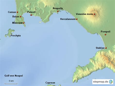 Stepmap Golf Von Neapel Landkarte Für Italien