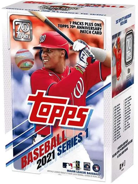 Mlb Topps 2021 Series 1 Baseball Trading Card Blaster Box 7 Packs 1