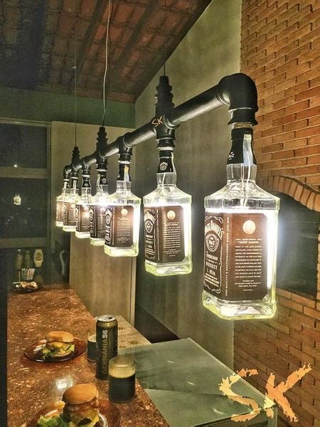 Diy Man Cave Lighting Ideas Jack Daniels Whiskey Bottle