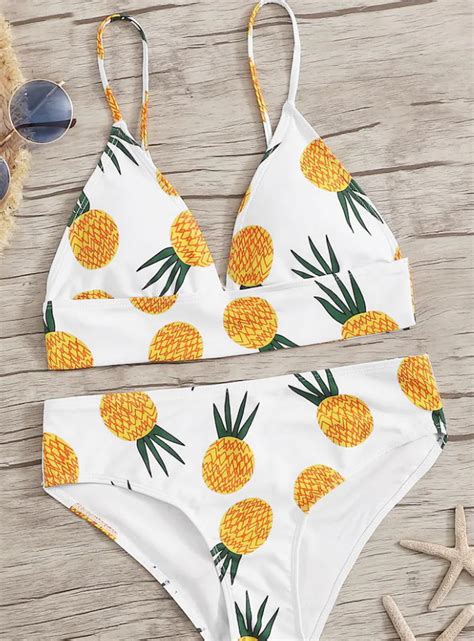 pineapple print bikini on luulla