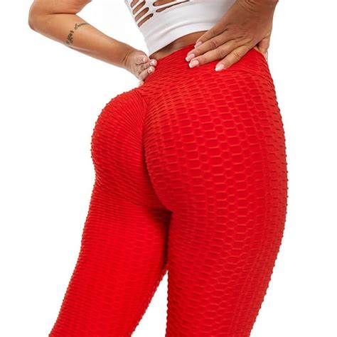 Famous Tik Tok Leggings Women Butt Lifting Yoga Pants High Waist Tummy