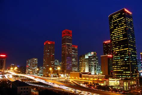 Amazing Night View Of Beijing Cn