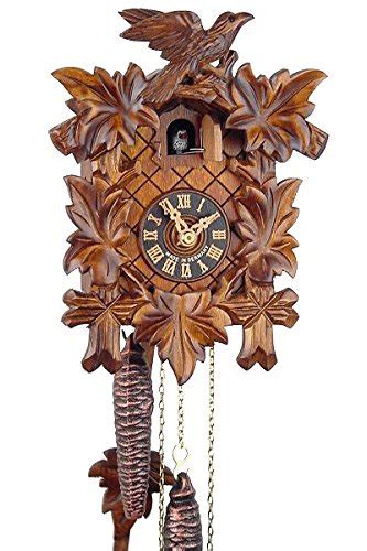 Original Black Forest Cuckoo Clock Wooden Mechanical 1 Day Mechanism