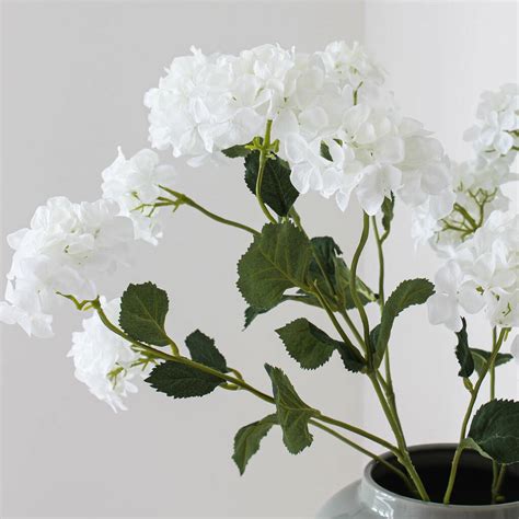 Artificial White Hydrangea Spray By Marquis And Dawe