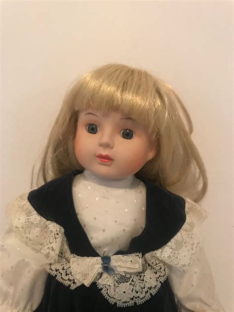 Vintage Porcelain Girl Doll Etsy