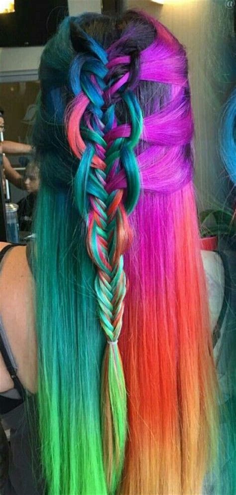200 Rainbow Hair Collection Ideas Rainbow Hair Hair