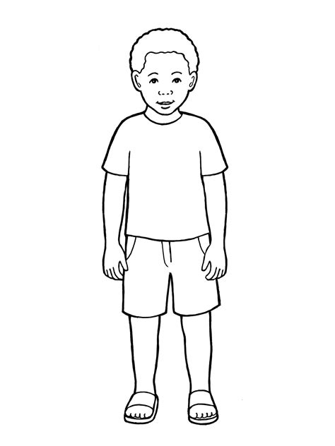 Boy Line Drawing At Explore Collection Of Boy Line