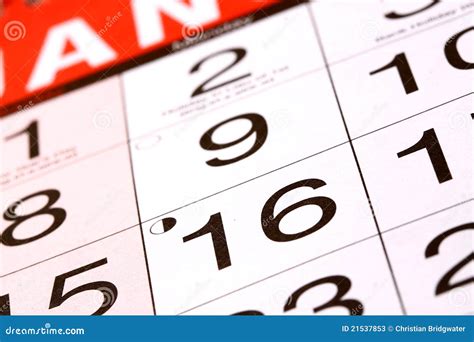 Calendar Stock Image Image Of Month Calendar Year 21537853