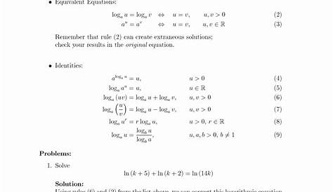 50 Solving Exponential Equations Worksheet