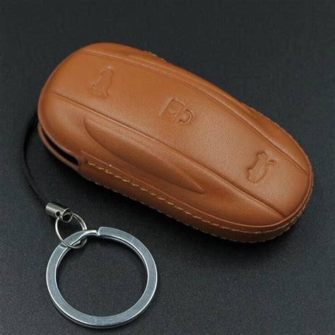 Tesla Genuine Leather Key Fob Case For Tesla Model S Model X Model My