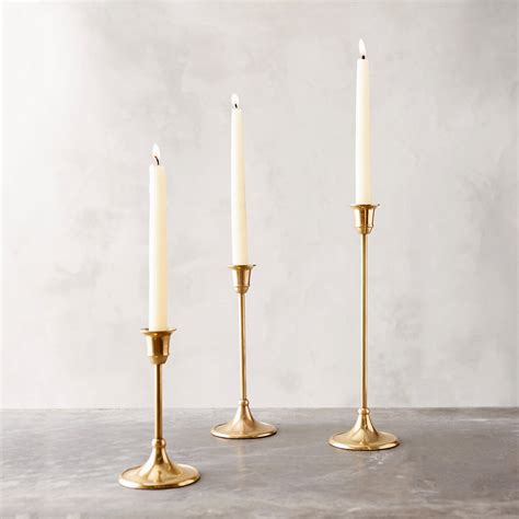 Classic Antiqued Brass Candlestick Tall Antique Brass Candlesticks