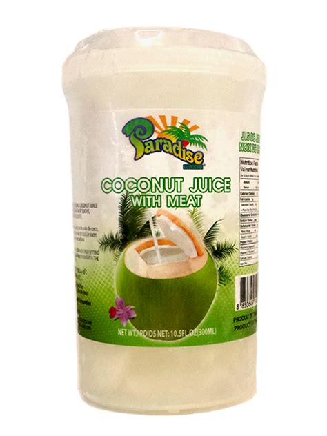 Frozen Coconut Juice With Meat 300ml Paradise Canada