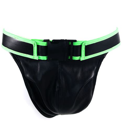Ouch Glow In The Dark Front Buckle Jock Strap Xl Pinkcherry
