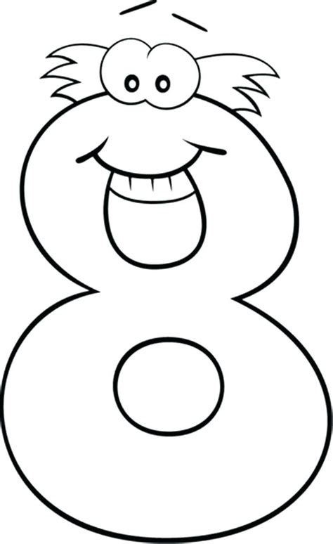 Number 8 Coloring Page At Free Printable Colorings