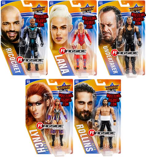 WWE Series 109 Toy Wrestling Action Figures By Mattel This Set