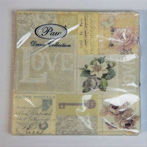 Decoupagenapkins.com carries quality european made napkins, rice paper and scrapbook paper. 20 Pck Vintage Decorative Paper Napkins Decoupage Craft Capitals Party Occasion | eBay