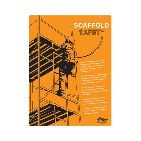 Scaffold Safety Informational Safety Poster