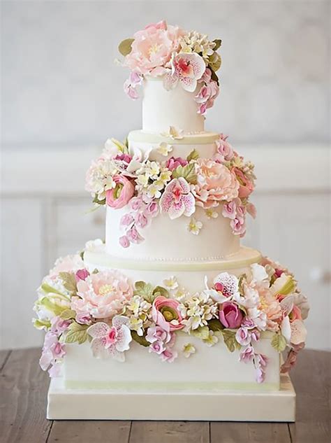20 Fancy Floral Wedding Cakes Southbound Bride