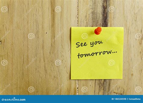 See You Tomorrow Folk Stock Photo Image Of Business 186534598