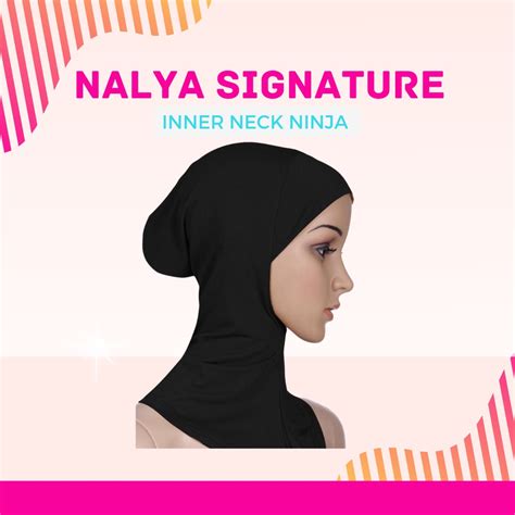 Nalya Inner Neck Ninja Tiada Dagu Borong Anak Tudung Muslimah Kain