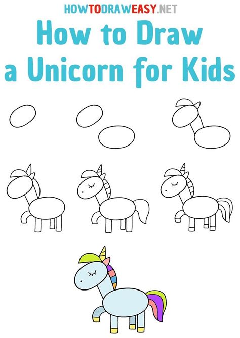 How To Draw A Unicorn For Kids Meopari