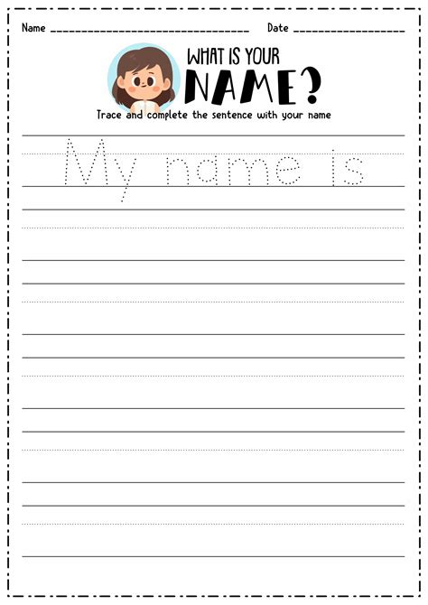 My Name Is Blank Name Worksheet Name Tracing Worksheets Name Tracing
