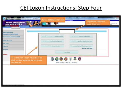 Check spelling or type a new query. PPT - Civilian Employee Information(CEI): Logon Instructions PowerPoint Presentation - ID:4077462