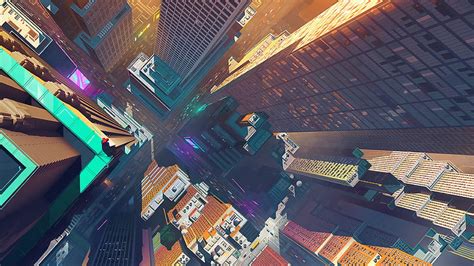 4k Descarga Gratis Spiderman City Spiderman Into The Spider Verse