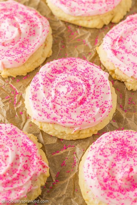 Frosted Sugar Cookies Deliciously Sprinkled