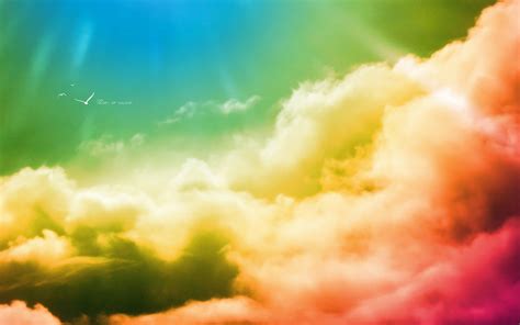 47 Rainbow Clouds Wallpaper Wallpapersafari