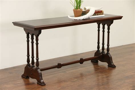 We believe in helping you find the product that is right for you. SOLD - Cherry 1915 Antique Sofa, Foyer or Hall Table ...